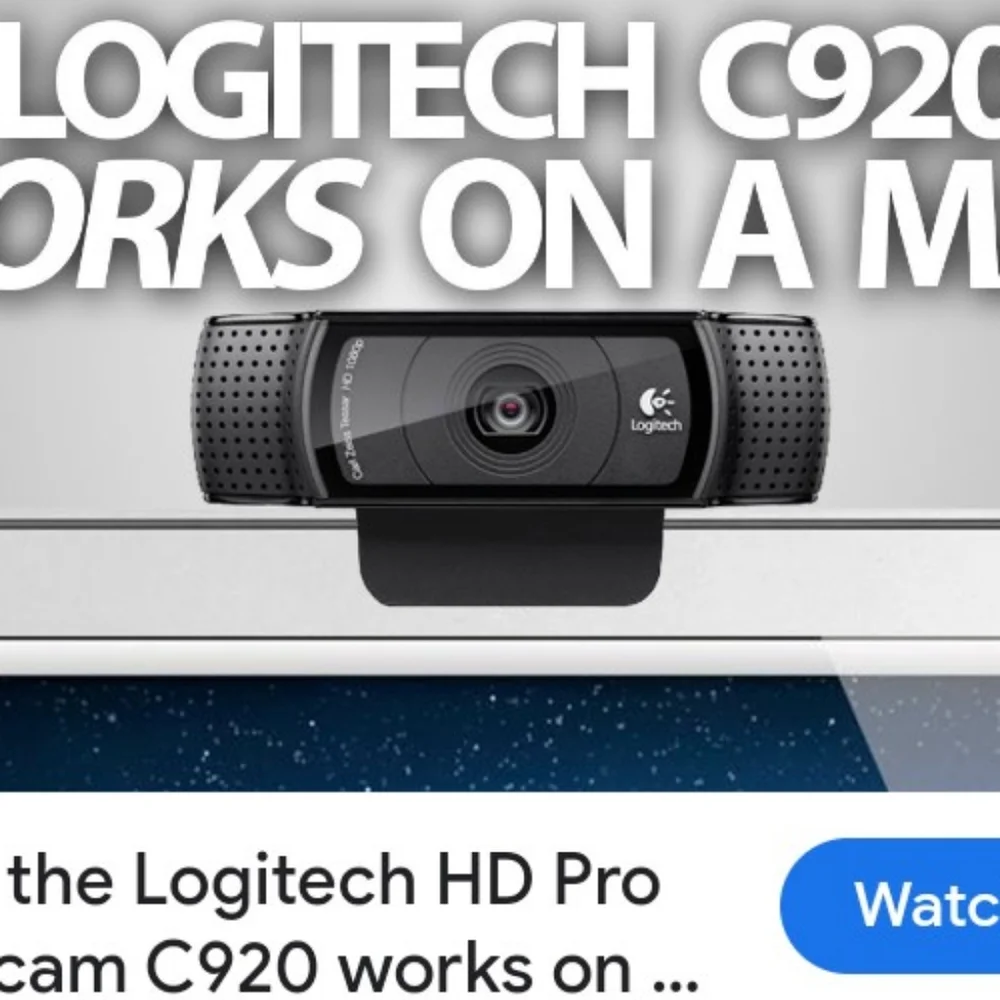 Logitech C920 HD Pro WebCam for Apple Mac